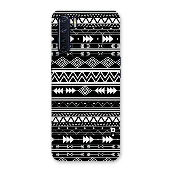 Black Aztec Creativity Back Case for Oppo F15