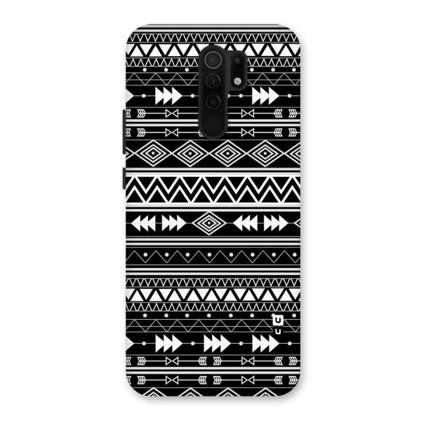 Black Aztec Creativity Back Case for Redmi 9 Prime