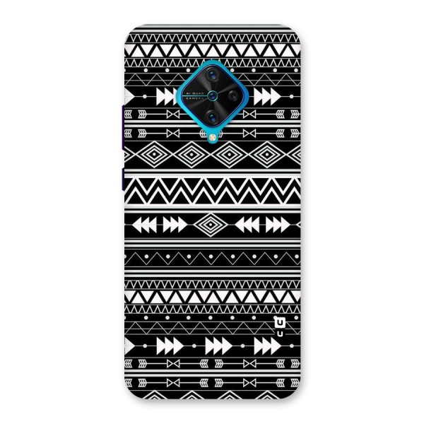 Black Aztec Creativity Back Case for Vivo S1 Pro