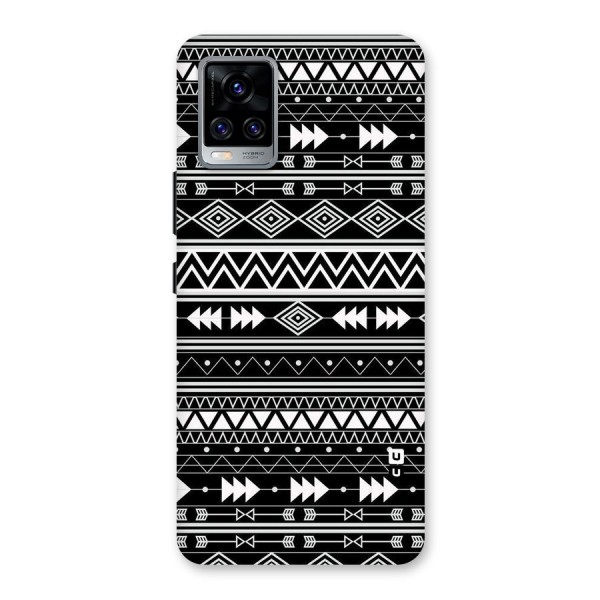 Black Aztec Creativity Back Case for Vivo V20 Pro