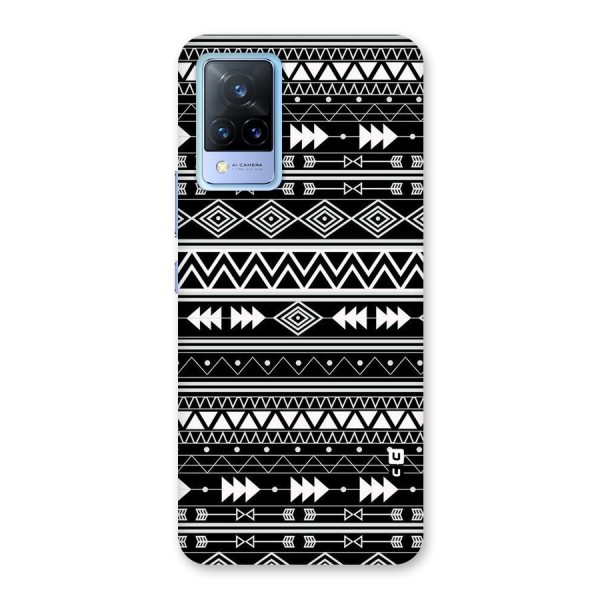 Black Aztec Creativity Back Case for Vivo V21 5G