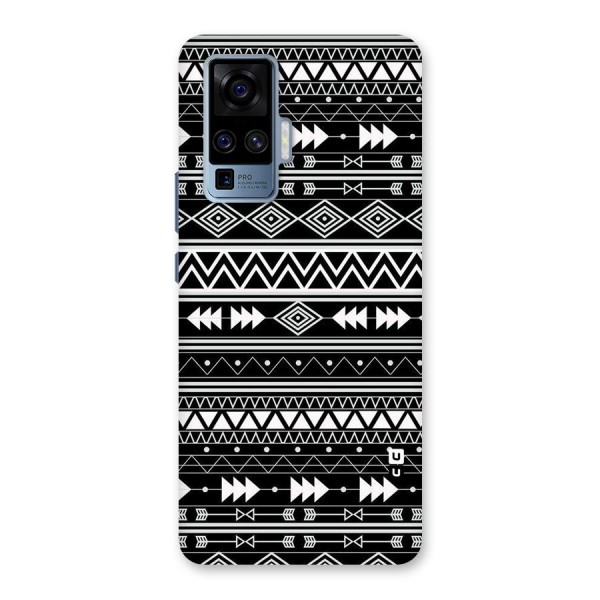 Black Aztec Creativity Back Case for Vivo X50 Pro