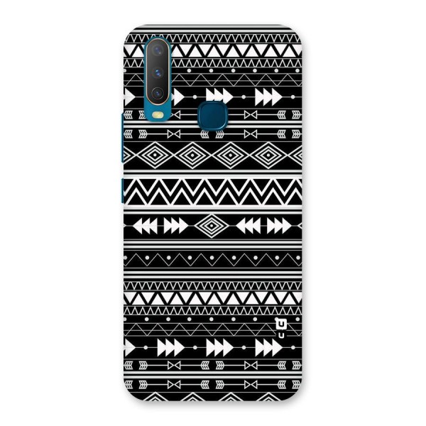 Black Aztec Creativity Back Case for Vivo Y12