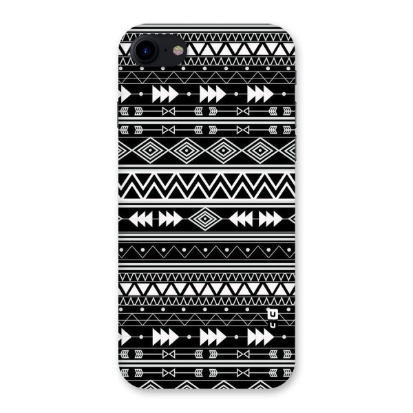 Black Aztec Creativity Back Case for iPhone SE 2020