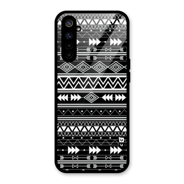 Black Aztec Creativity Glass Back Case for Realme 6