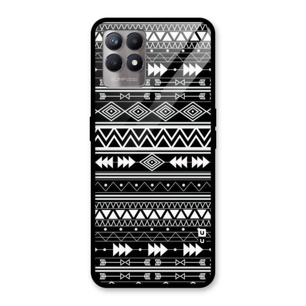 Black Aztec Creativity Glass Back Case for Realme 8i