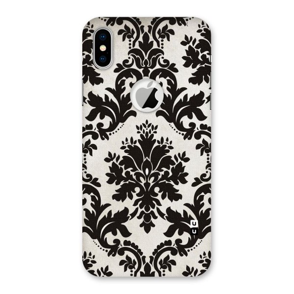 Black Beauty Back Case for iPhone XS Logo Cut