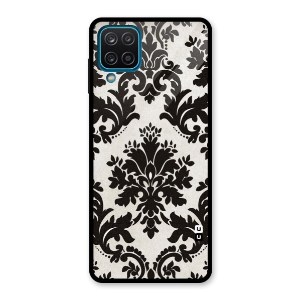 Black Beauty Glass Back Case for Galaxy A12