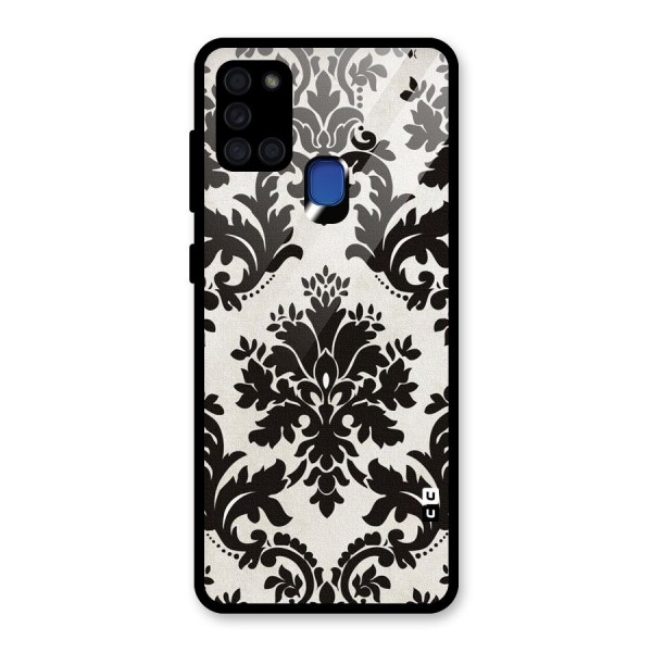 Black Beauty Glass Back Case for Galaxy A21s