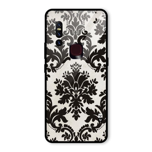 Black Beauty Glass Back Case for Vivo V15