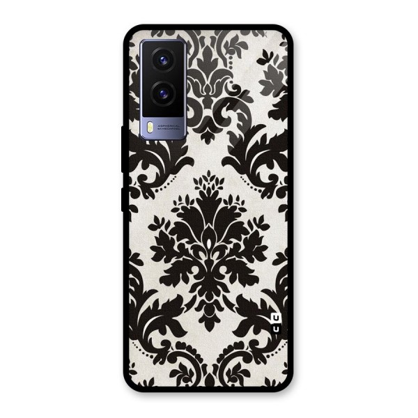 Black Beauty Glass Back Case for Vivo V21e 5G