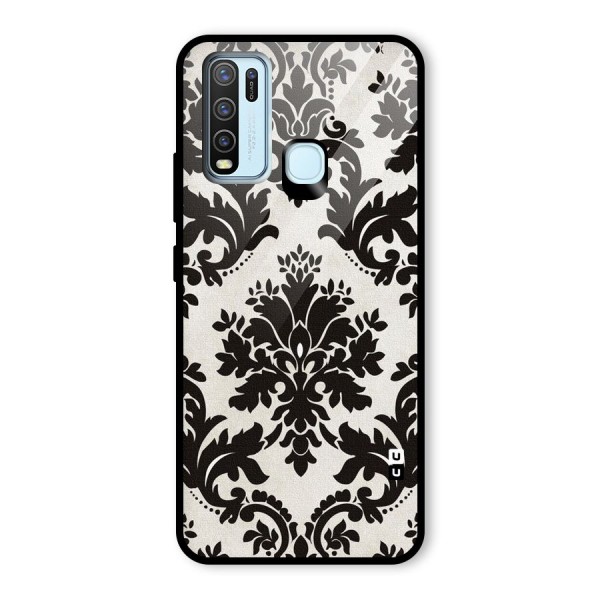 Black Beauty Glass Back Case for Vivo Y30