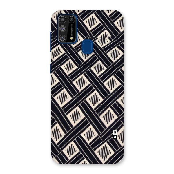 Black Beige Criscros Back Case for Galaxy F41