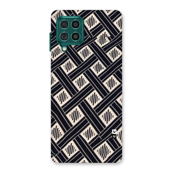 Black Beige Criscros Back Case for Galaxy F62