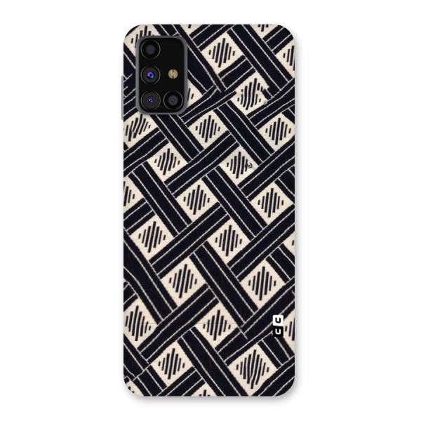 Black Beige Criscros Back Case for Galaxy M31s