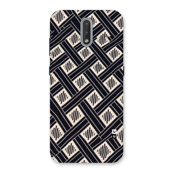 Black Beige Criscros Back Case for Nokia 2.3