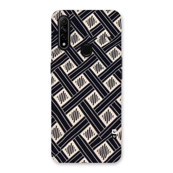 Black Beige Criscros Back Case for Oppo A31