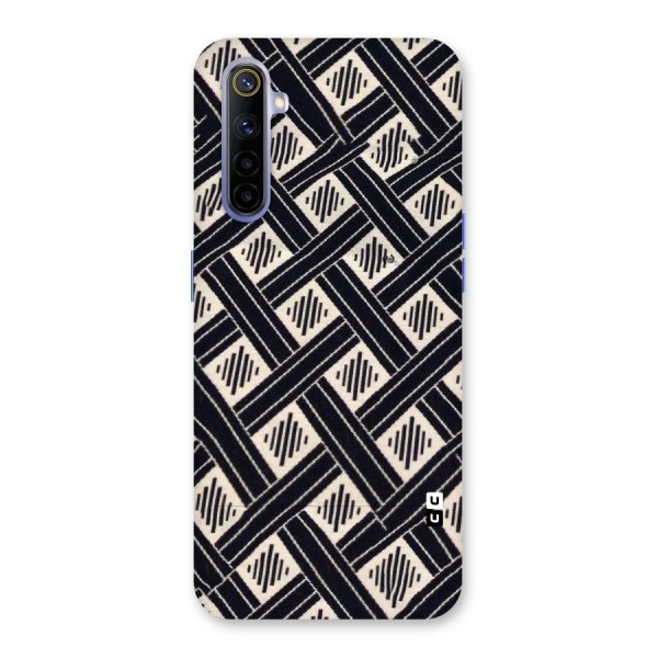 Black Beige Criscros Back Case for Realme 6