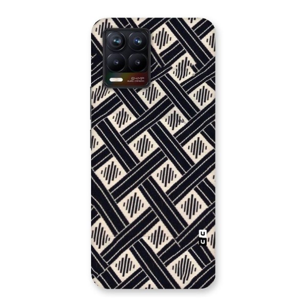 Black Beige Criscros Back Case for Realme 8