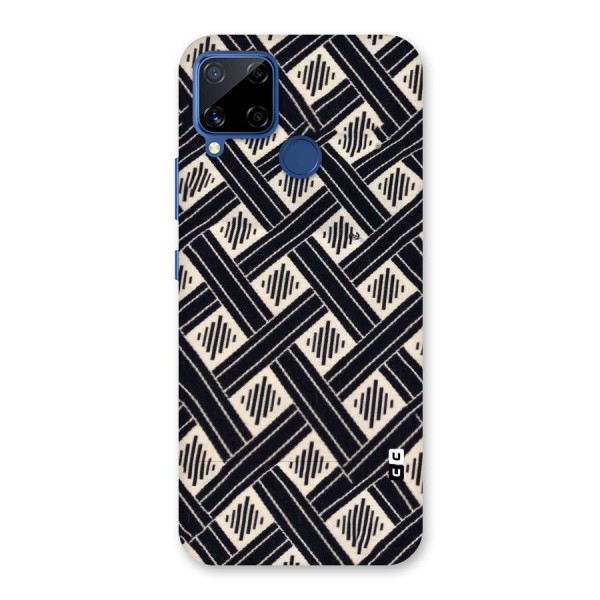 Black Beige Criscros Back Case for Realme C12