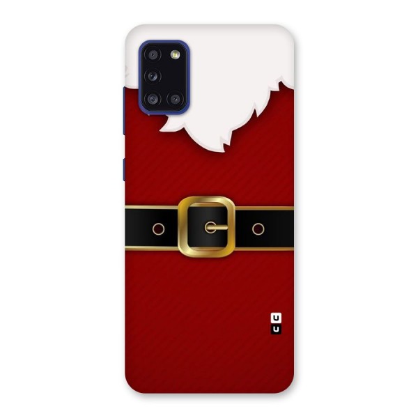 Black Belt Design Back Case for Galaxy A31