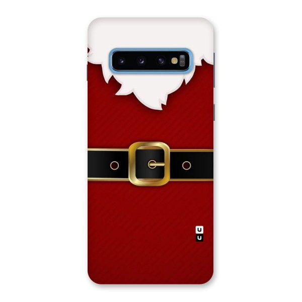 Black Belt Design Back Case for Galaxy S10