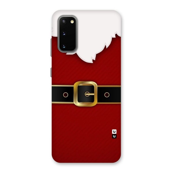 Black Belt Design Back Case for Galaxy S20