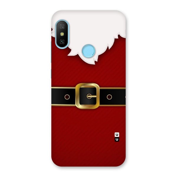 Black Belt Design Back Case for Redmi 6 Pro