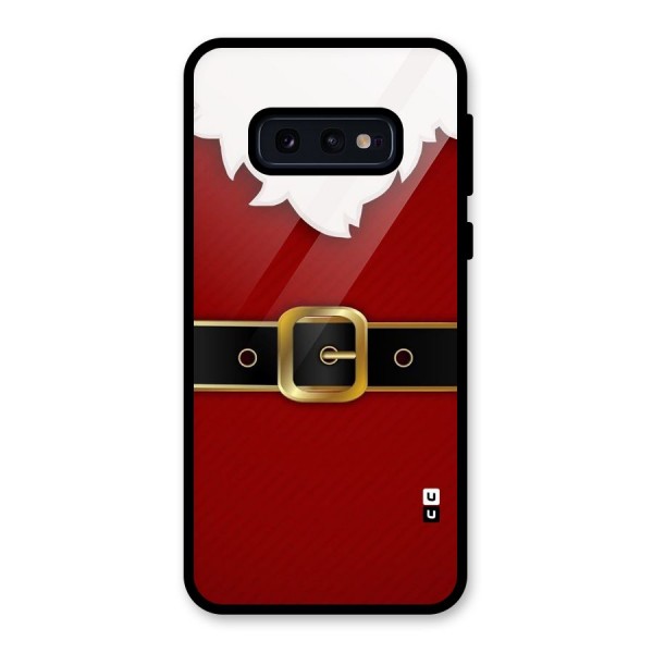 Black Belt Design Glass Back Case for Galaxy S10e