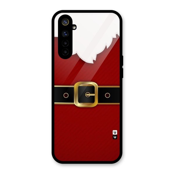 Black Belt Design Glass Back Case for Realme 6