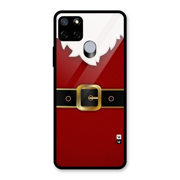 Black Belt Design Glass Back Case for Realme C12