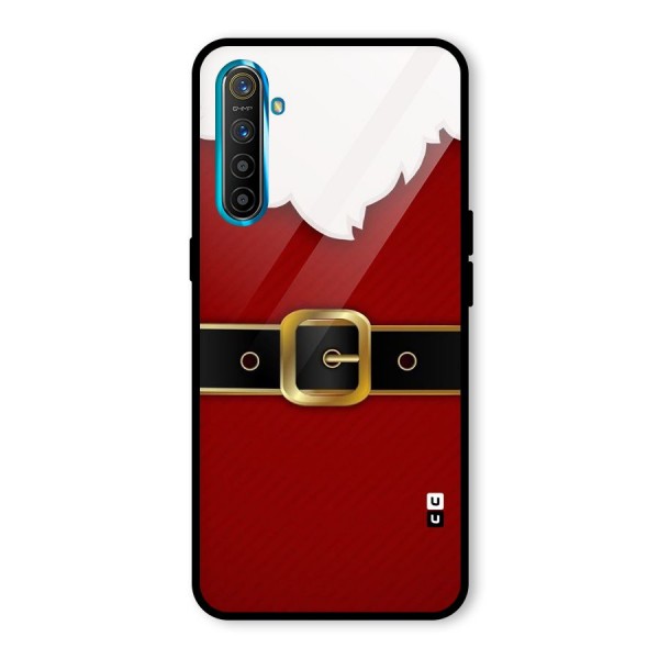 Black Belt Design Glass Back Case for Realme XT