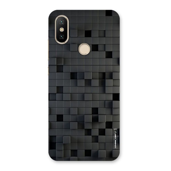 Black Bricks Back Case for Mi A2