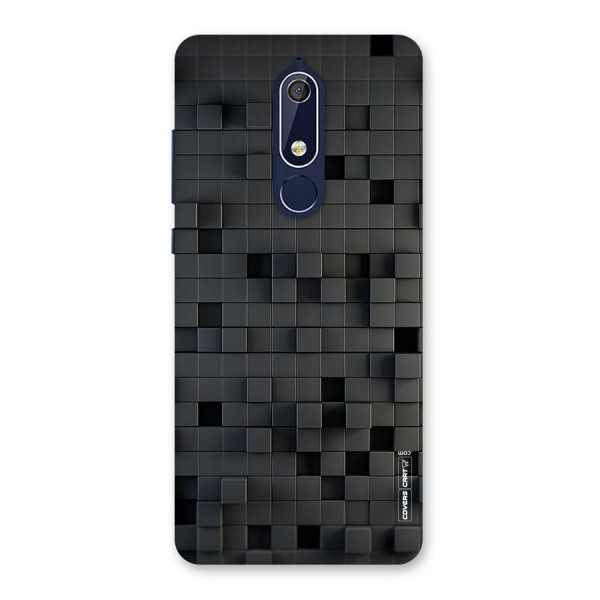 Black Bricks Back Case for Nokia 5.1