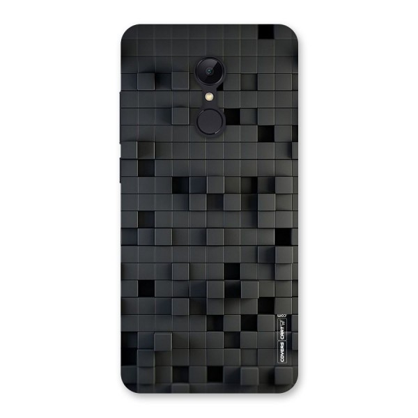 Black Bricks Back Case for Redmi 5