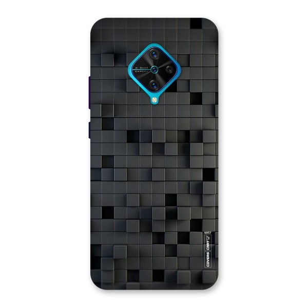 Black Bricks Back Case for Vivo S1 Pro