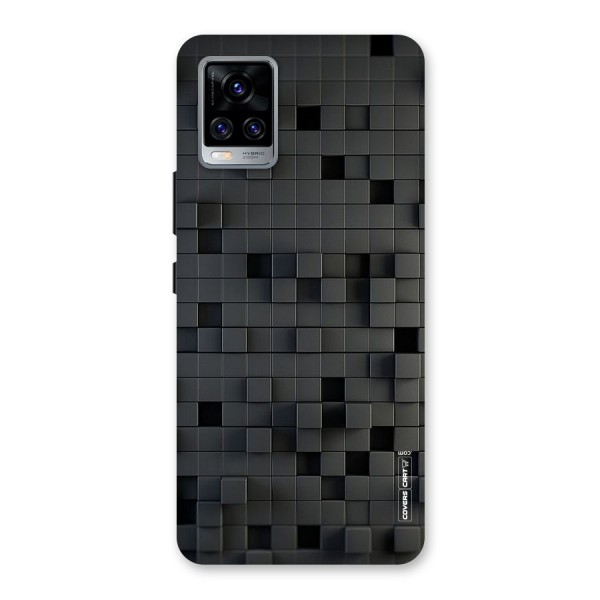 Black Bricks Back Case for Vivo V20 Pro