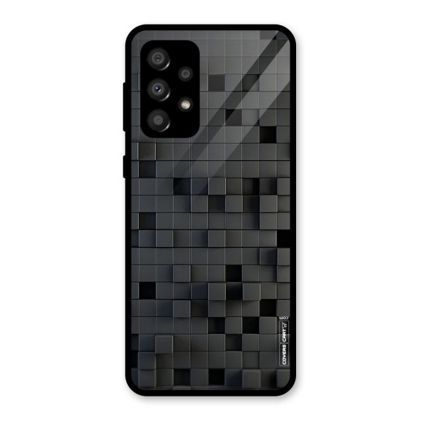 Black Bricks Glass Back Case for Galaxy A32