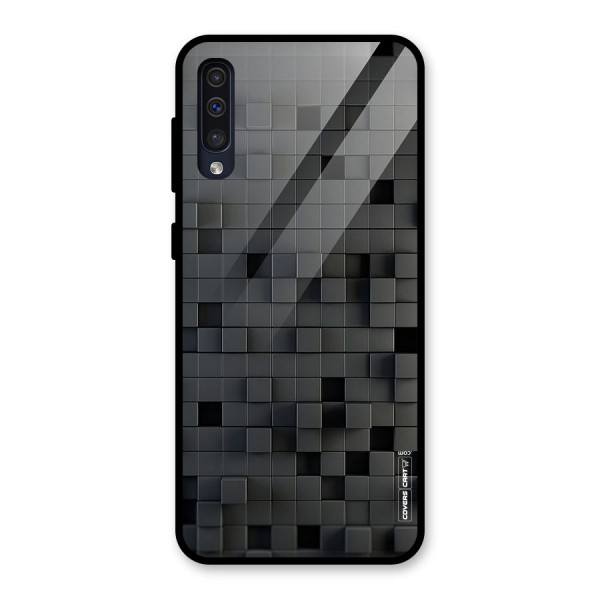 Black Bricks Glass Back Case for Galaxy A50s