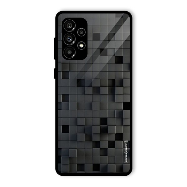 Black Bricks Glass Back Case for Galaxy A73 5G