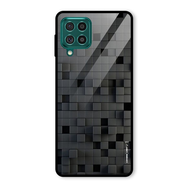 Black Bricks Glass Back Case for Galaxy F62