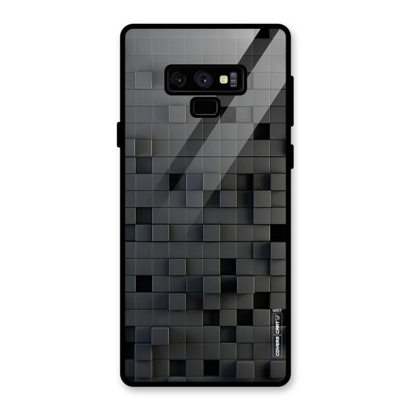 Black Bricks Glass Back Case for Galaxy Note 9