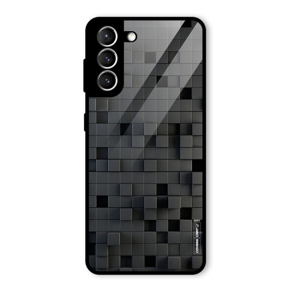 Black Bricks Glass Back Case for Galaxy S21 5G