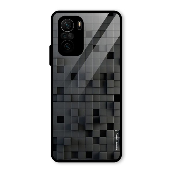 Black Bricks Glass Back Case for Mi 11x