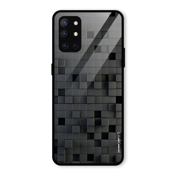 Black Bricks Glass Back Case for OnePlus 9R