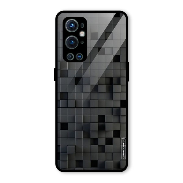 Black Bricks Glass Back Case for OnePlus 9 Pro