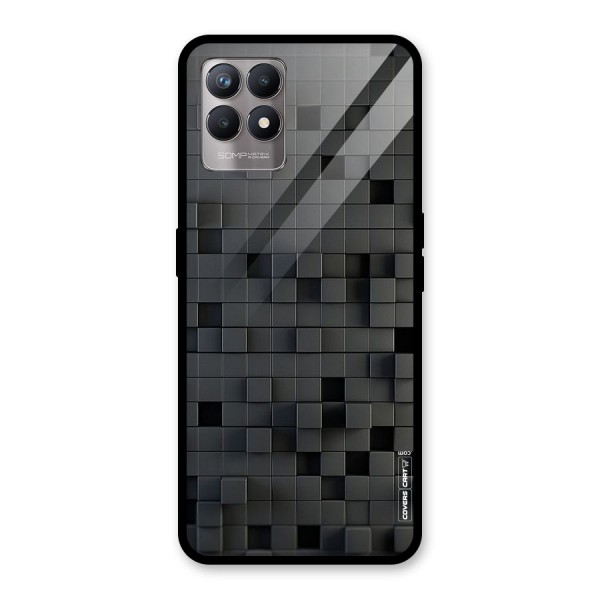 Black Bricks Glass Back Case for Realme 8i