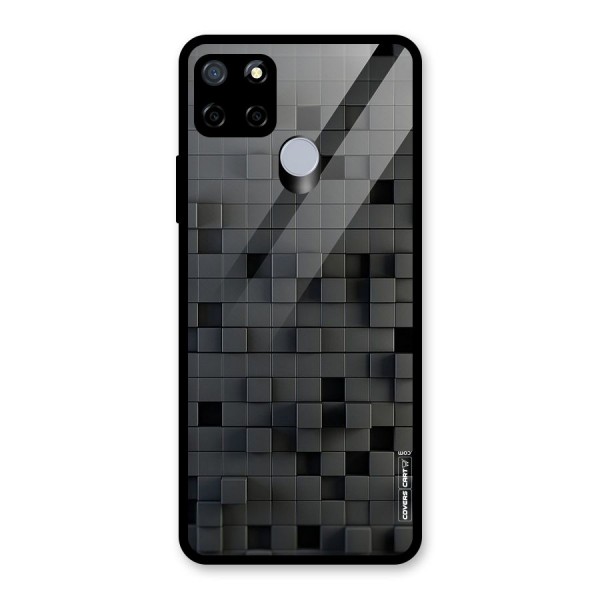 Black Bricks Glass Back Case for Realme C15