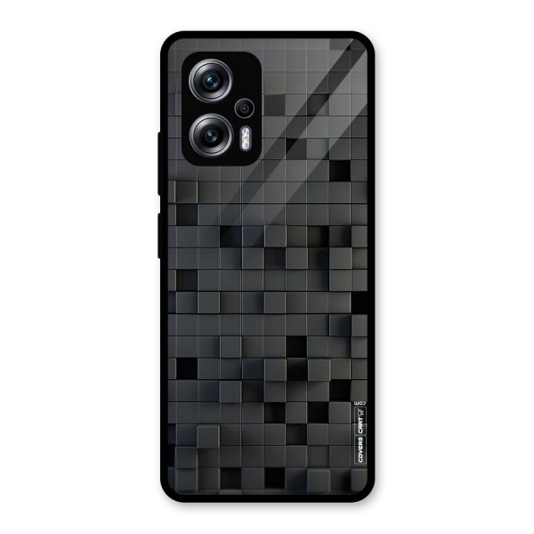 Black Bricks Glass Back Case for Redmi K50i