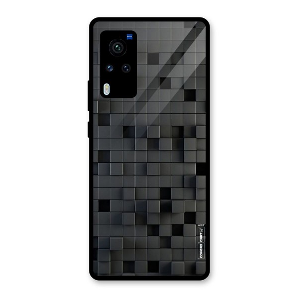 Black Bricks Glass Back Case for Vivo X60 Pro